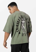 Gorilla Wear Russell Oversized T-shirt - Groen