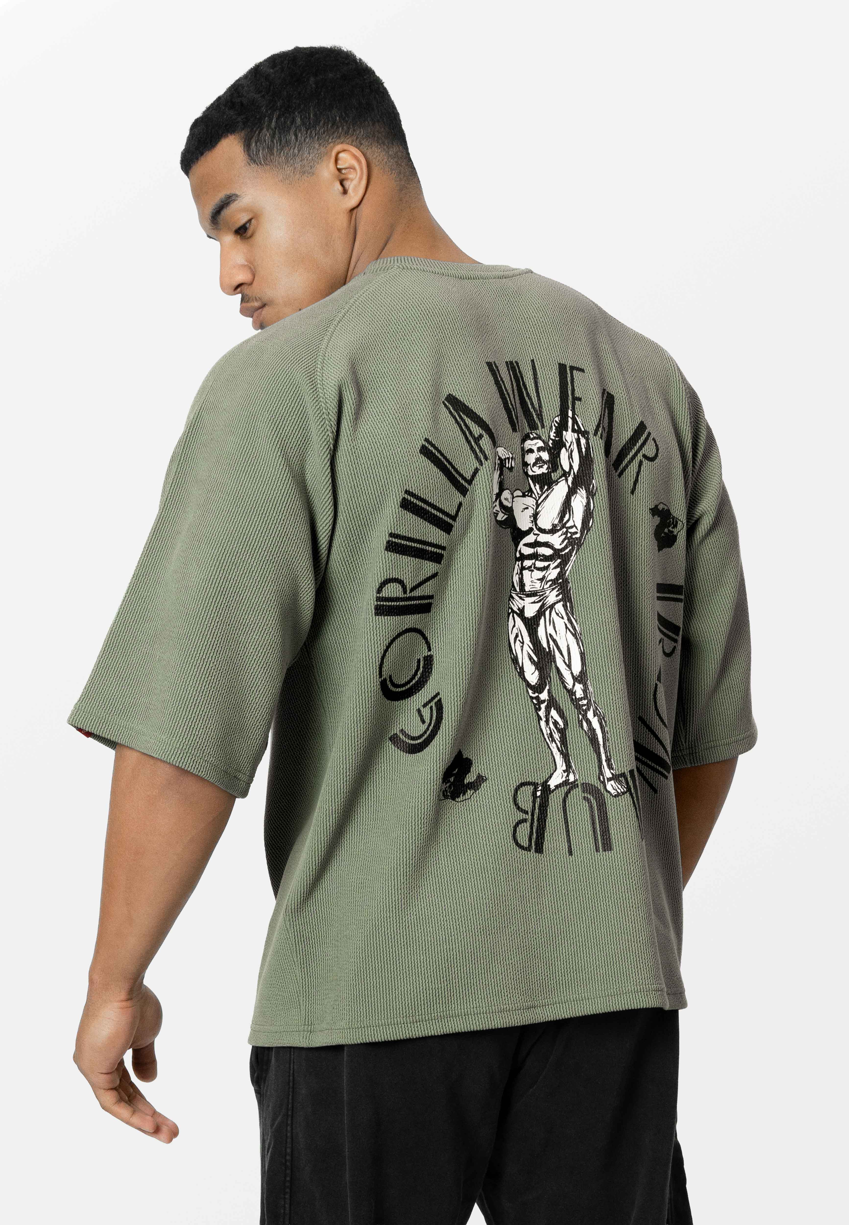 Gorilla Wear Russell Oversized T-shirt - Groen