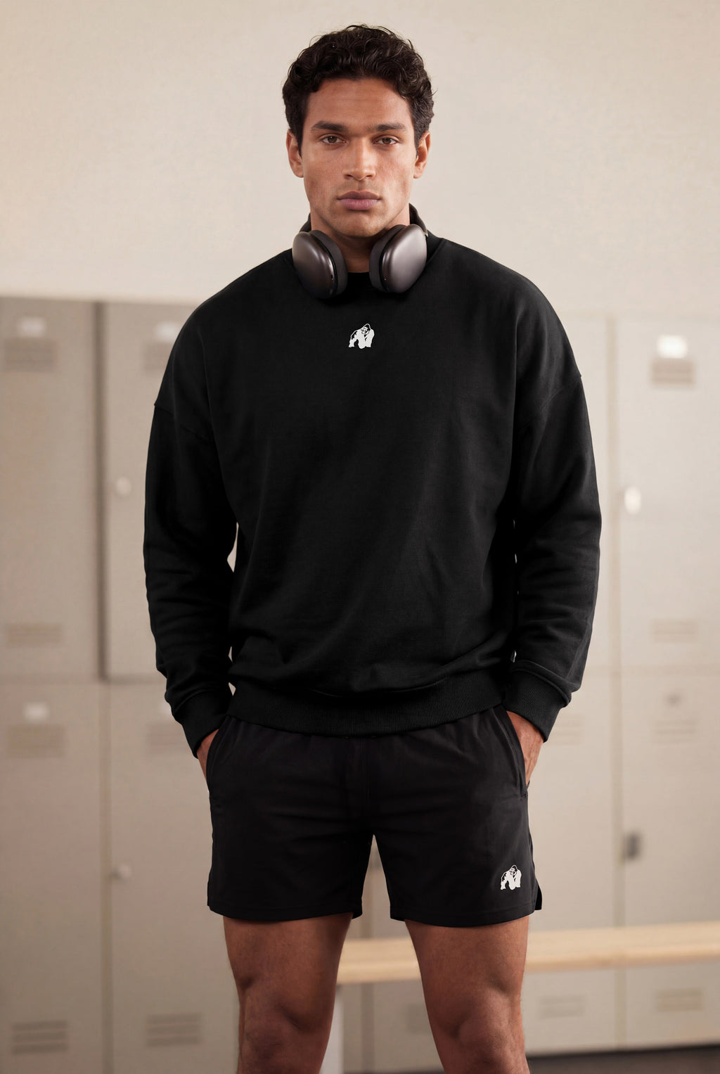 Gorilla Wear Leeds Oversized Sweater - Zwart