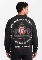 Gorilla Wear Leeds Oversized Sweater - Zwart