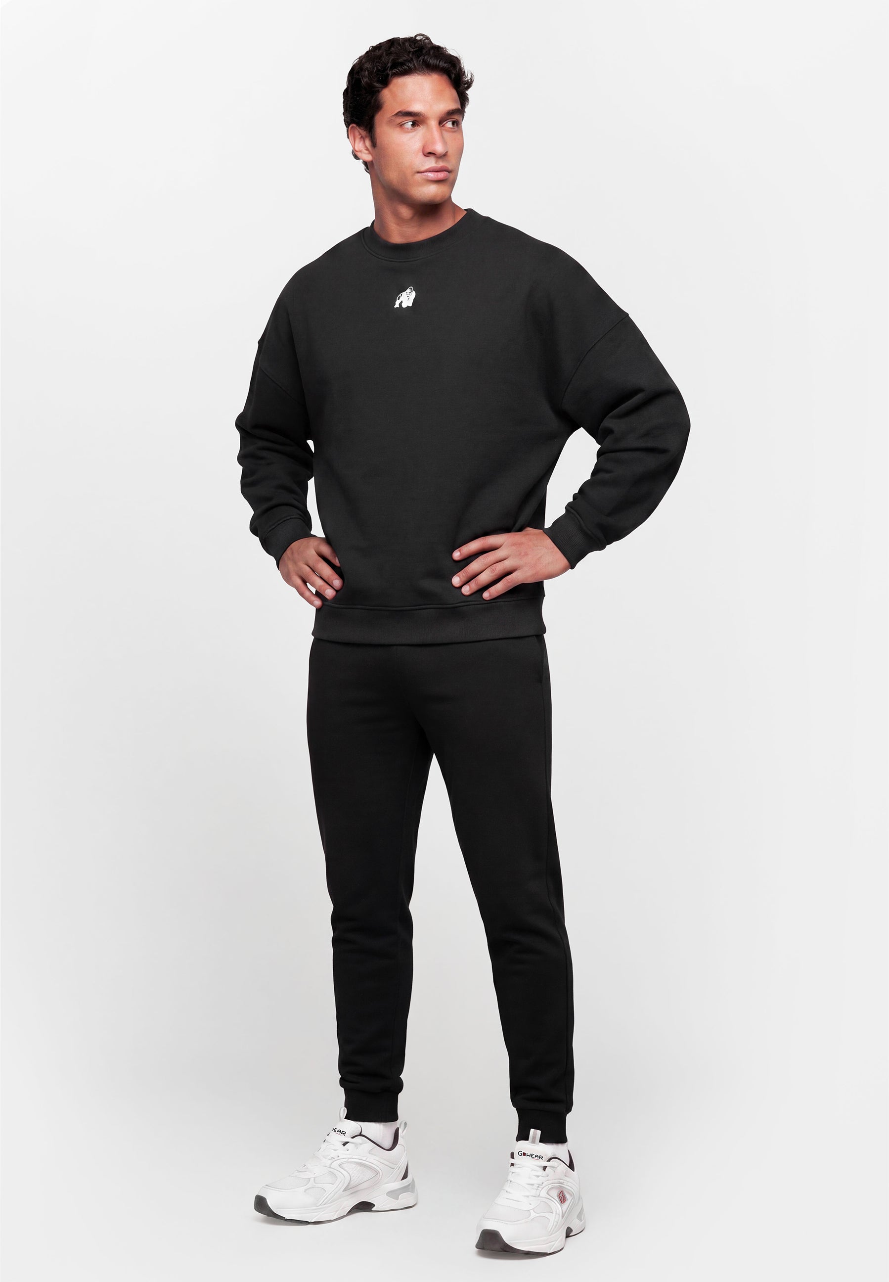 Gorilla Wear Leeds Oversized Sweater - Zwart