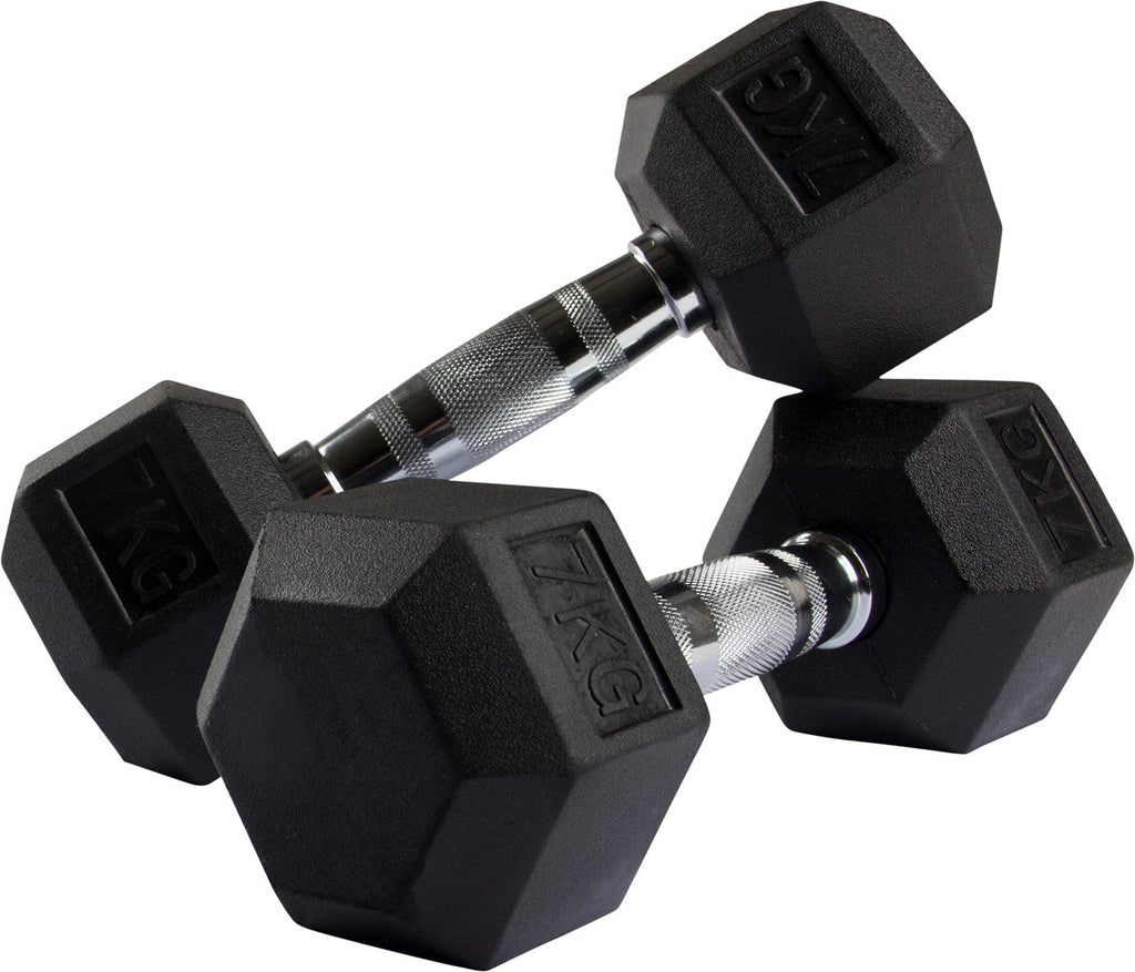 VirtuFit Dumbbellrek staand Deluxe + Hexa Dumbbells 1 t/m 10 kg