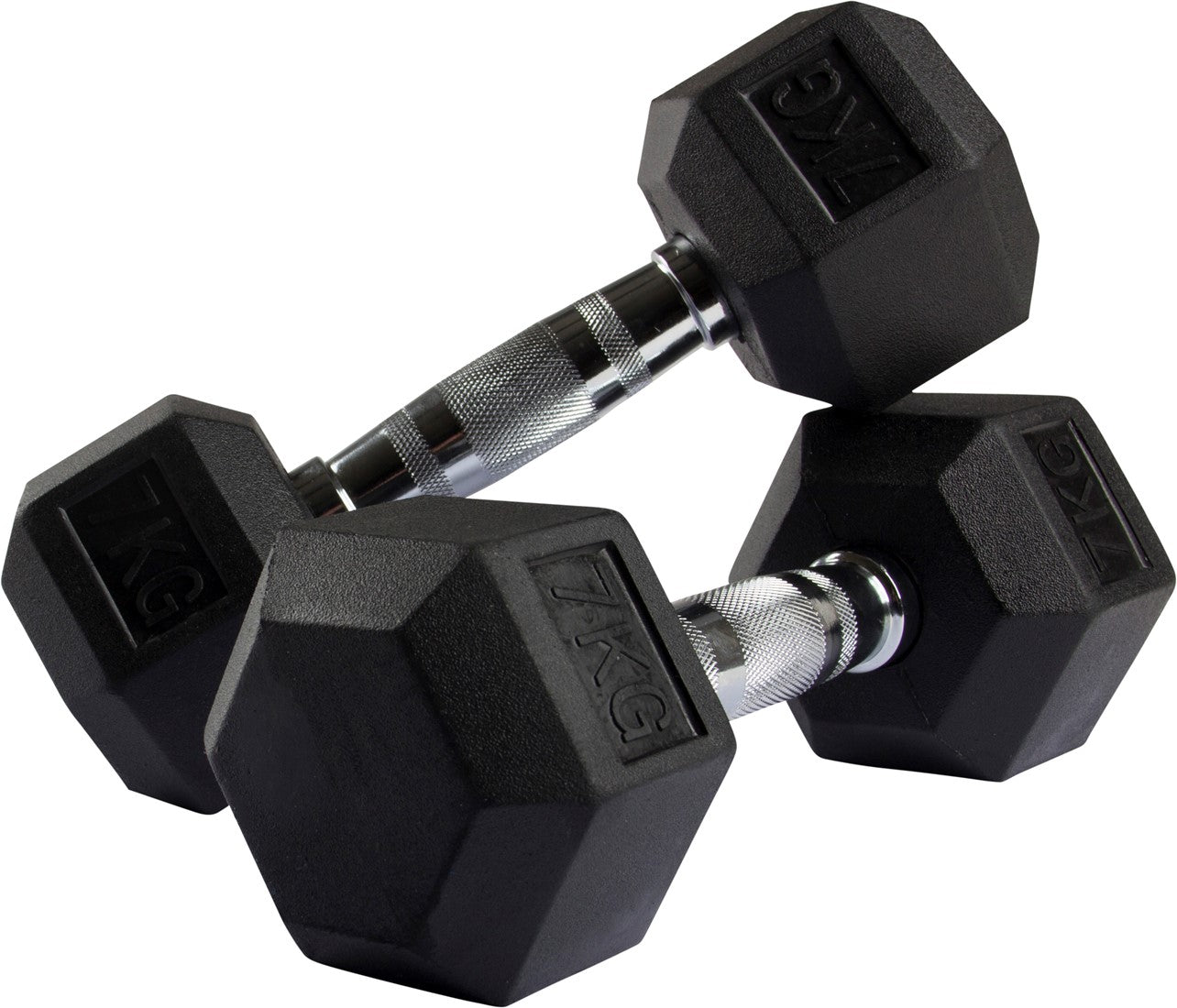 VirtuFit Dumbbellrek staand Deluxe + Hexa Dumbbells 1 t/m 10 kg