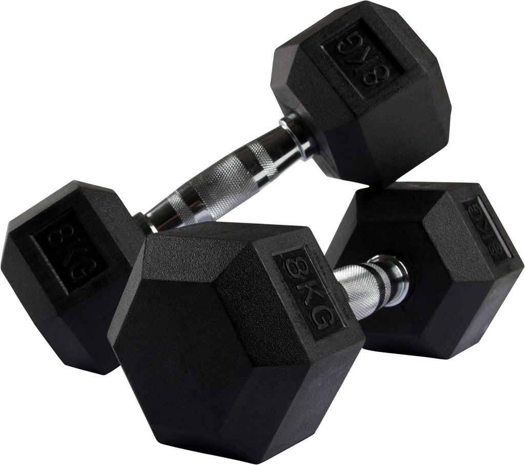 VirtuFit Dumbbellrek staand Deluxe + Hexa Dumbbells 1 t/m 10 kg