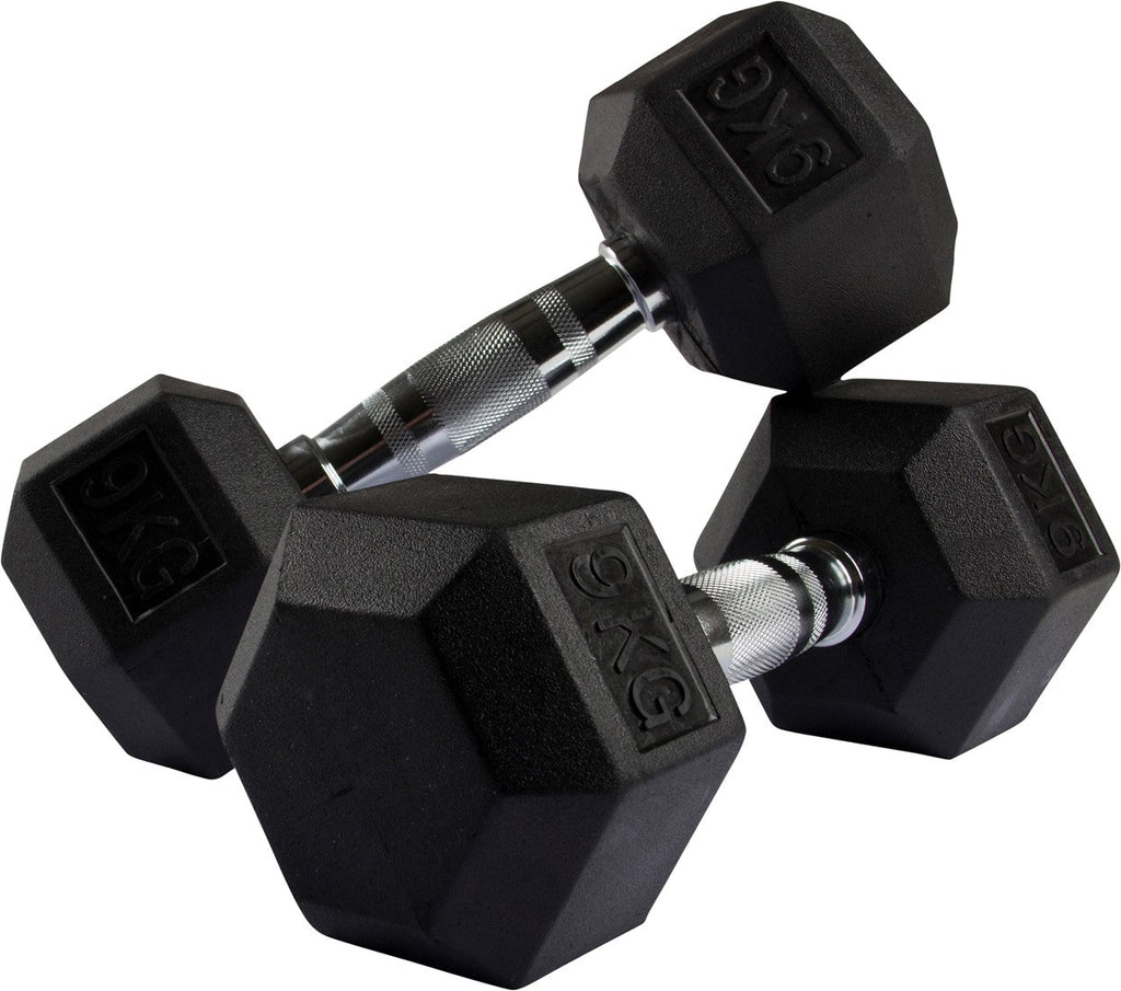 VirtuFit Dumbbellrek staand Deluxe + Hexa Dumbbells 1 t/m 10 kg