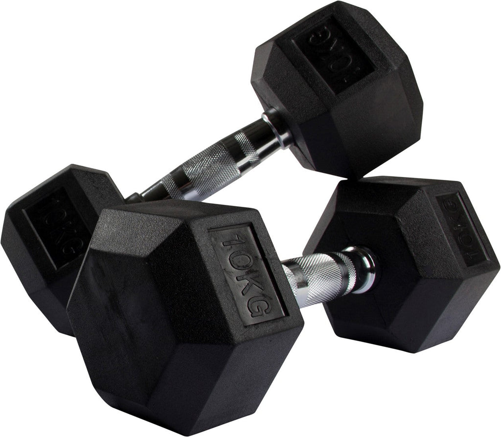 VirtuFit Dumbbellrek staand Deluxe + Hexa Dumbbells 1 t/m 10 kg