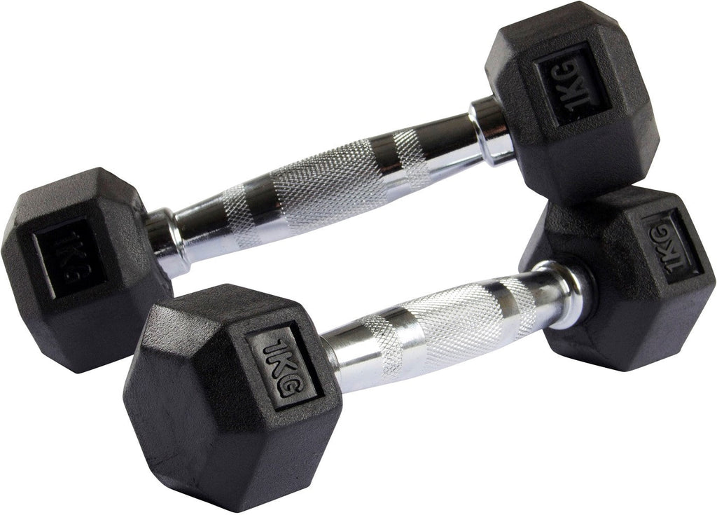 VirtuFit Dumbbellrek staand Deluxe + Hexa Dumbbells 1 t/m 10 kg