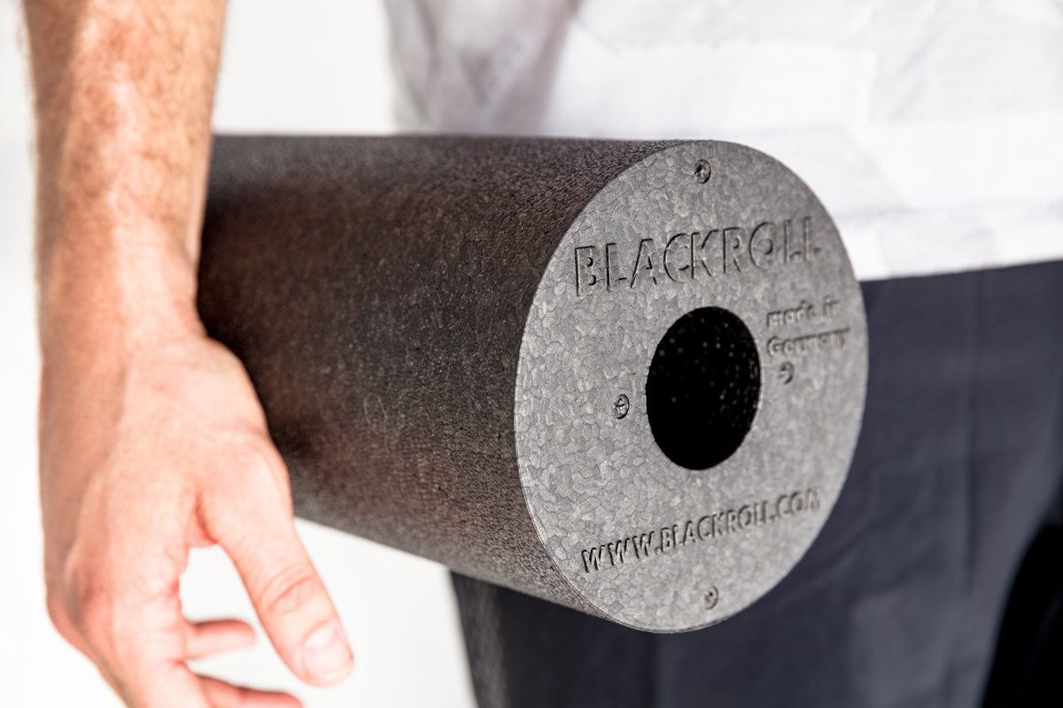 Blackroll Standard Foam Roller - 30 cm - Zwart/Geel