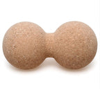 Liveness Dual Massagebal - Kurk - 6,5 x 13 cm