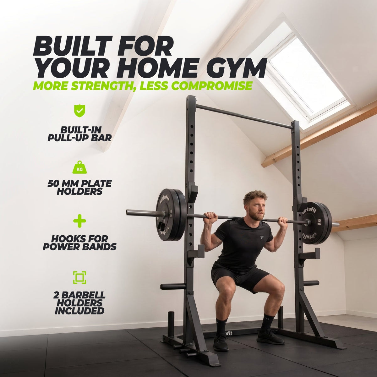 VirtuFit Power Rack - Squatrek Pro - met Pull-Up bar - Tweedekans