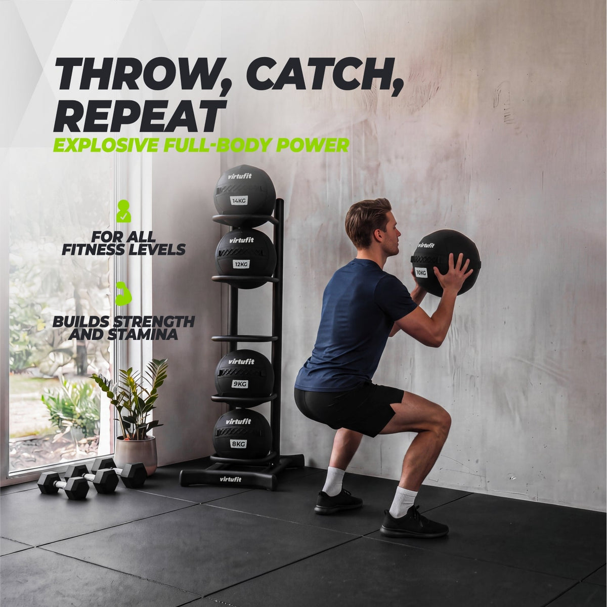 VirtuFit Wall Ball Pro - 4 kg