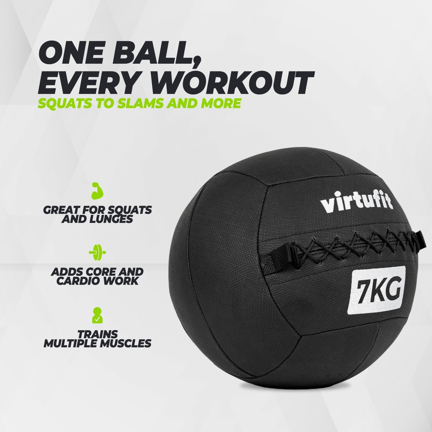 VirtuFit Wall Ball Pro - 7 kg - Tweedekans