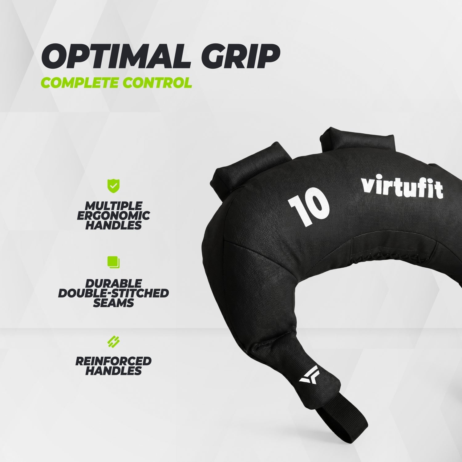 VirtuFit Bulgarian Bag - Fitnessbag - 10 kg