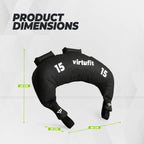 VirtuFit Bulgarian Bag - Fitnessbag - 15 kg