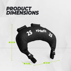 VirtuFit Bulgarian Bag - Fitnessbag -  25 kg - Tweedekans