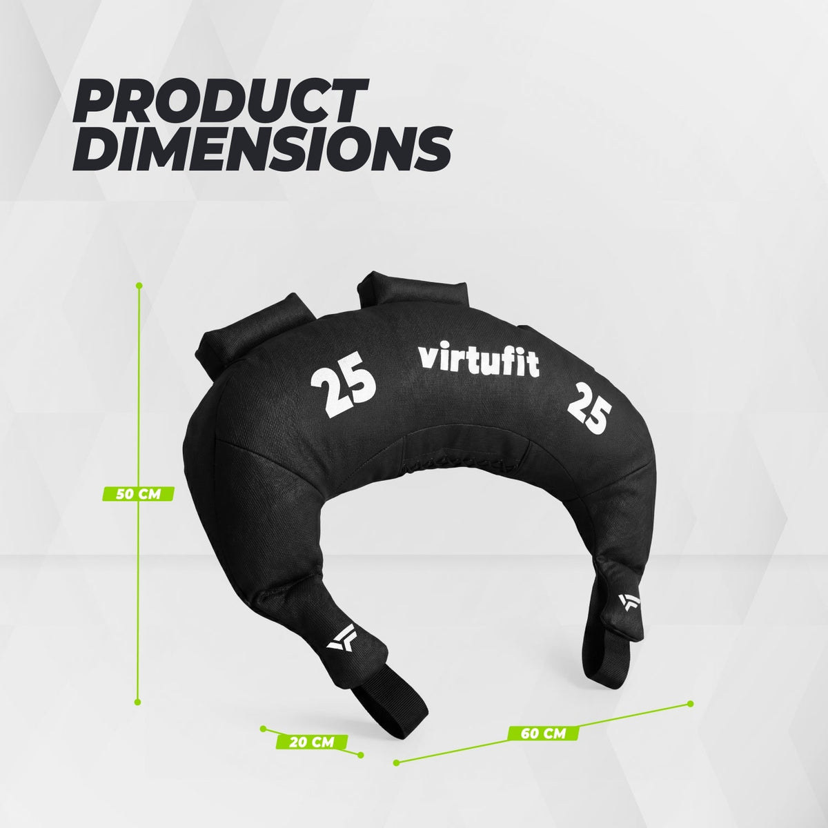 VirtuFit Bulgarian Bag - Fitnessbag -  25 kg - Tweedekans