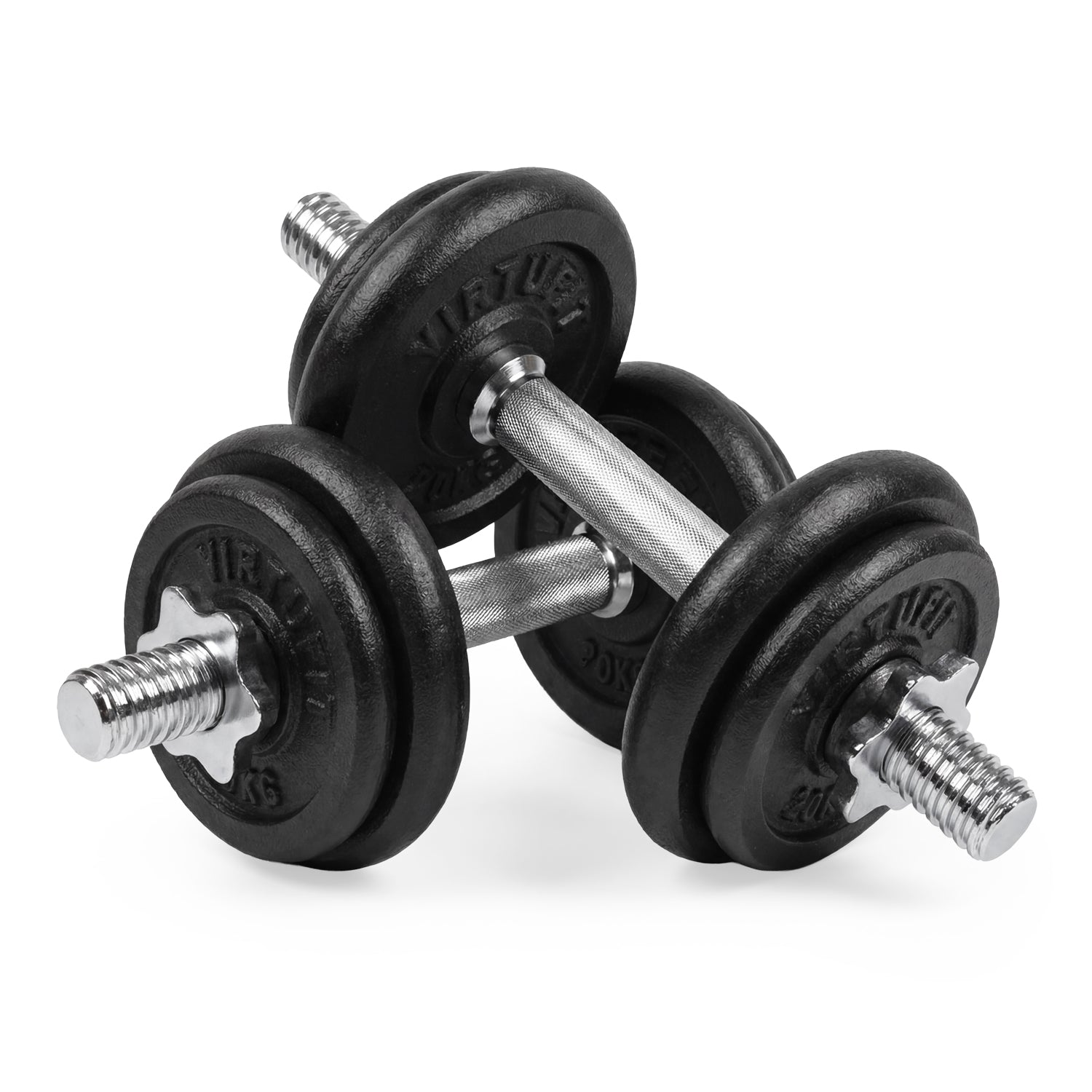 VirtuFit Verstelbare Dumbbellset Pro 20 kg - 2 x 10 kg - Inclusief koffer