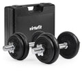VirtuFit Verstelbare Dumbbellset Pro 20 kg - 2 x 10 kg - Inclusief koffer