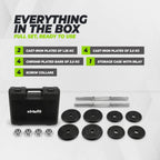 VirtuFit Verstelbare Dumbbellset Pro 20 kg - 2 x 10 kg - Inclusief koffer
