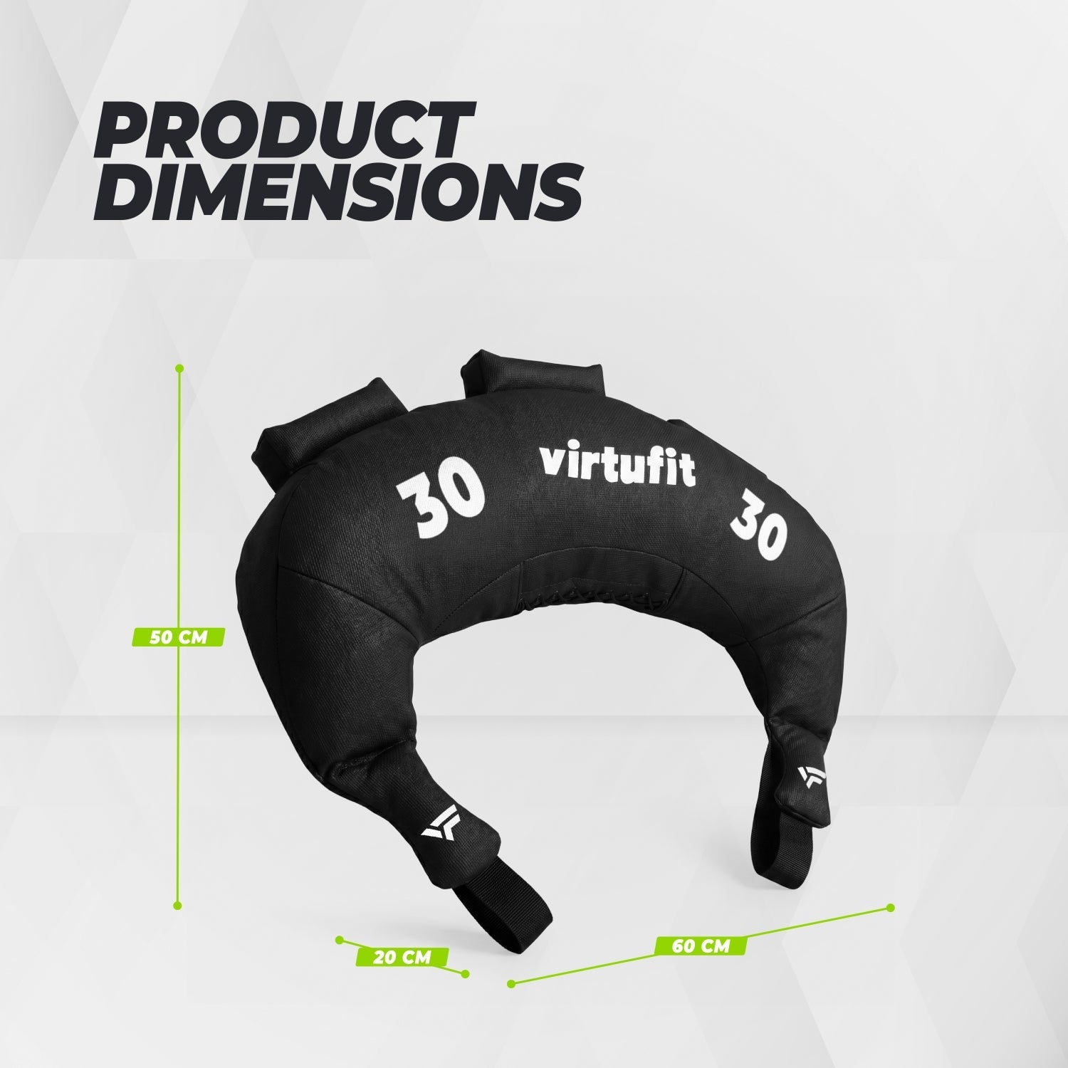VirtuFit Bulgarian Bag - Fitnessbag -  30 kg - Tweedekans