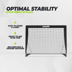 VirtuFit Pop-Up Voetbaldoelen Set - Voetbalgoals - 120 x 90 cm - Zwart