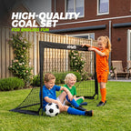 VirtuFit Pop-Up Voetbaldoelen Set - Voetbalgoals - 120 x 90 cm - Zwart