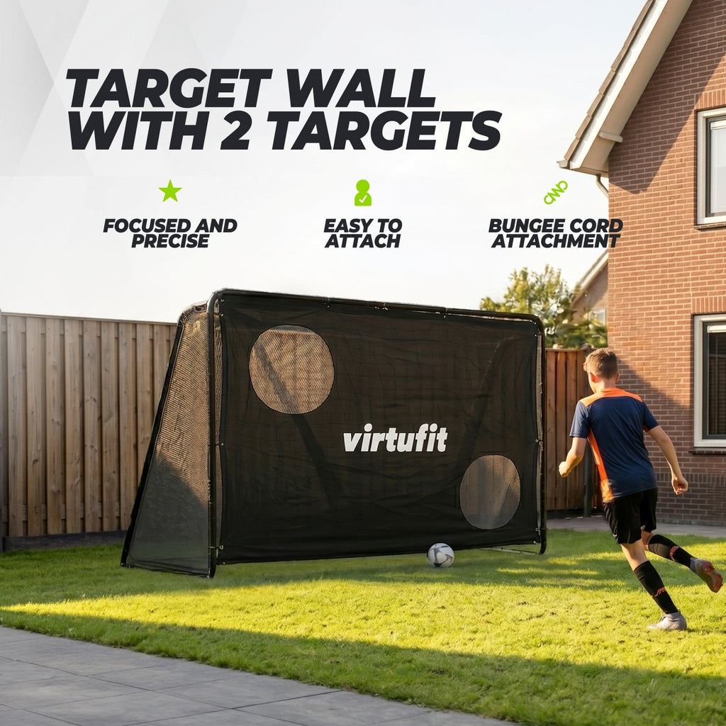 VirtuFit Voetbaldoel Pro met Doelwand - Voetbal Goal - 220 x 170 cm - Tweedekans