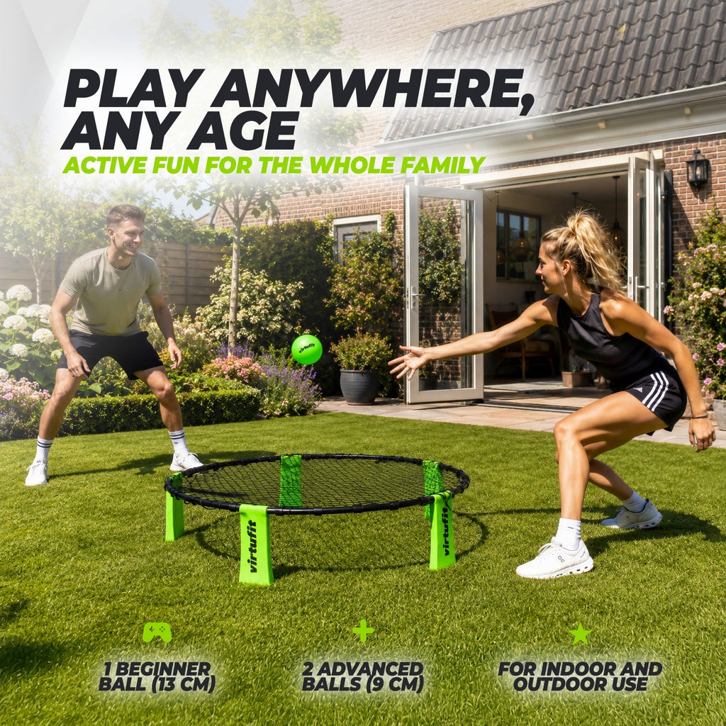 VirtuFit Roundnet RN90 Pro - Met 3 ballen en opbergtas - Tweedekans