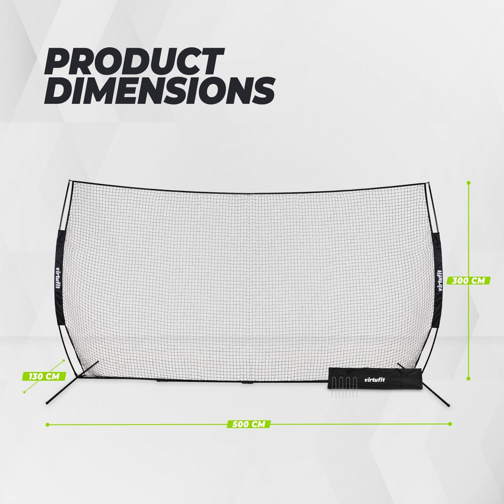 VirtuFit Backstop Net - Safety Net - Ballenvanger - 500x300cm - Tweedekans