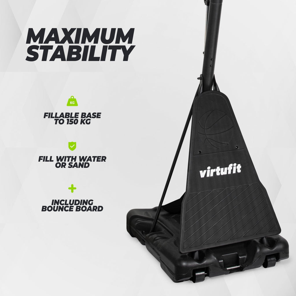 VirtuFit Premium Verstelbare Basketbalpaal - 245 tot 305 cm - Tweedekans
