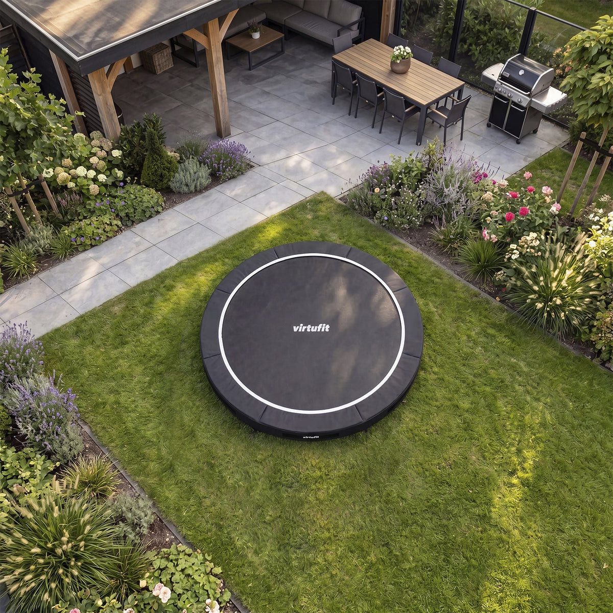 VirtuFit Inground Trampoline 251 cm - Zonder Veiligheidsnet - Tweedekans
