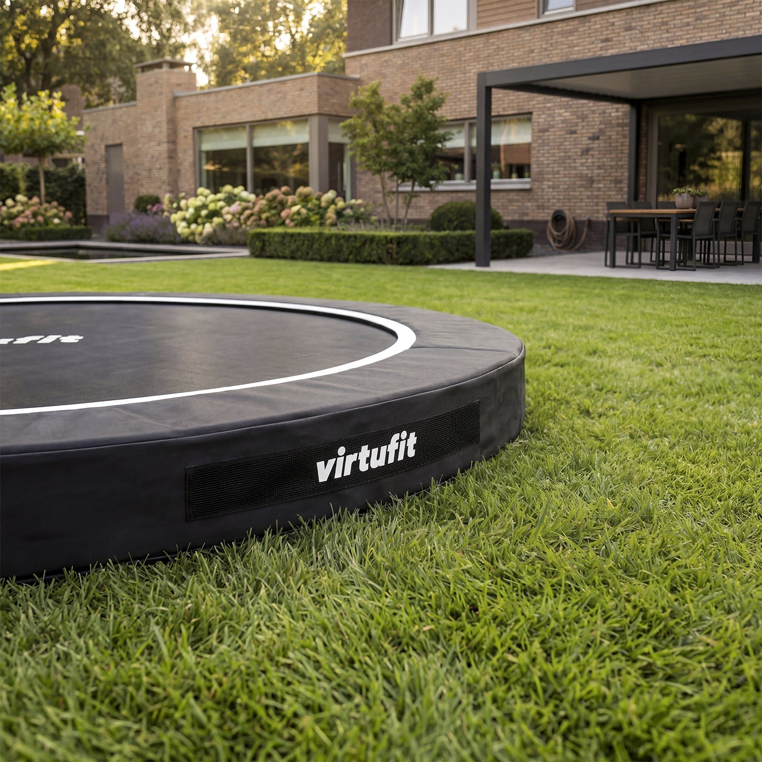 VirtuFit Inground Trampoline 305 cm - Beschermrand - Tweedekans