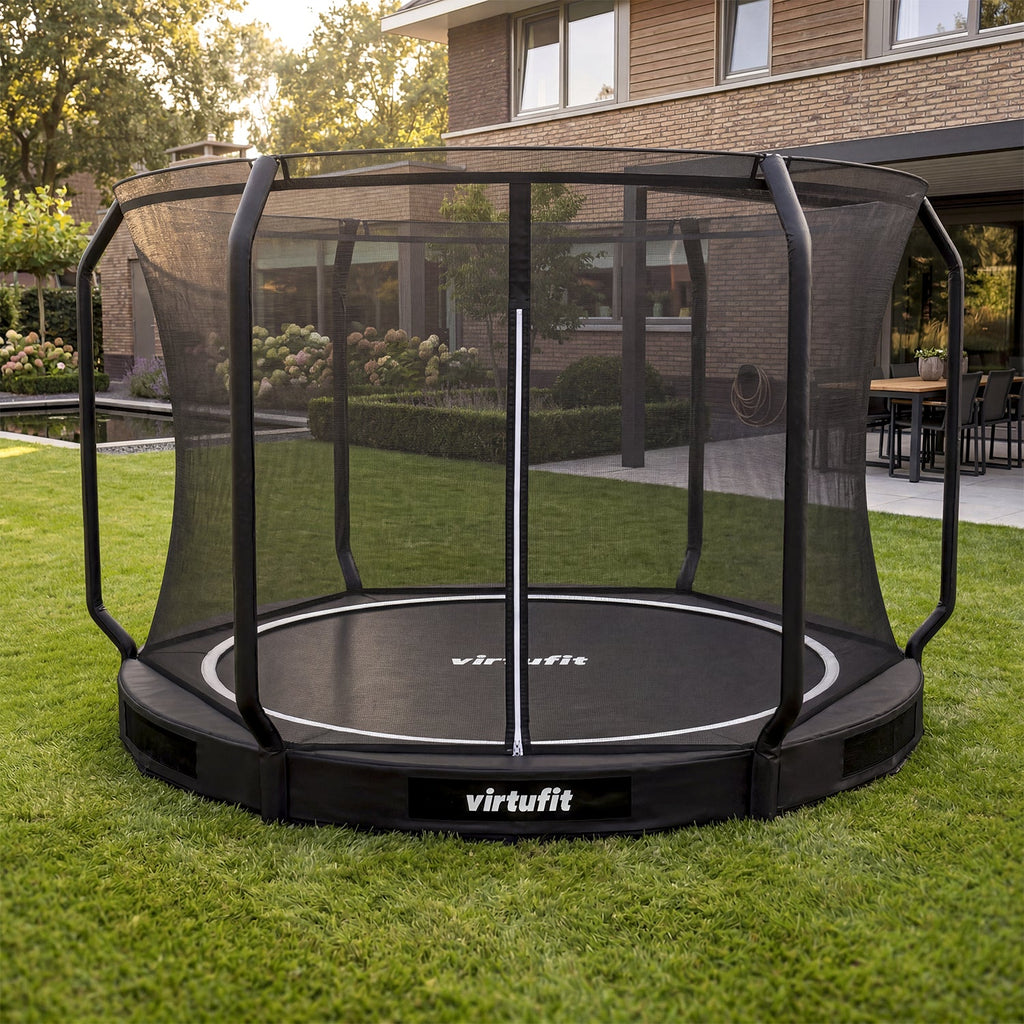 VirtuFit Inground Trampoline 305 cm - Inclusief Veiligheidsnet - Tweedekans
