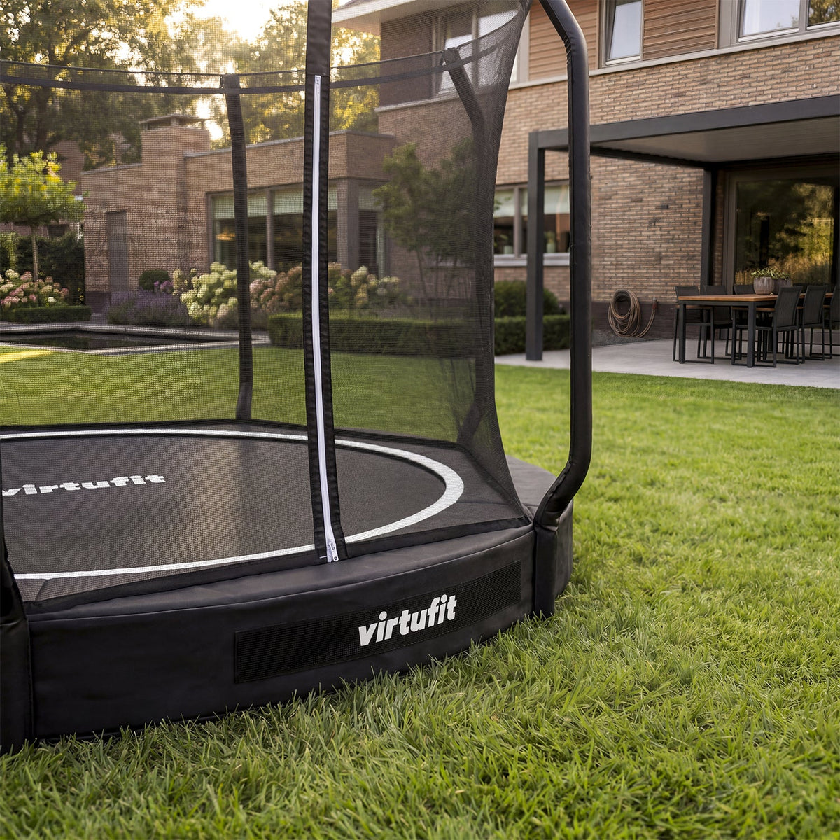 VirtuFit Inground Trampoline 305 cm - Inclusief Veiligheidsnet - Tweedekans
