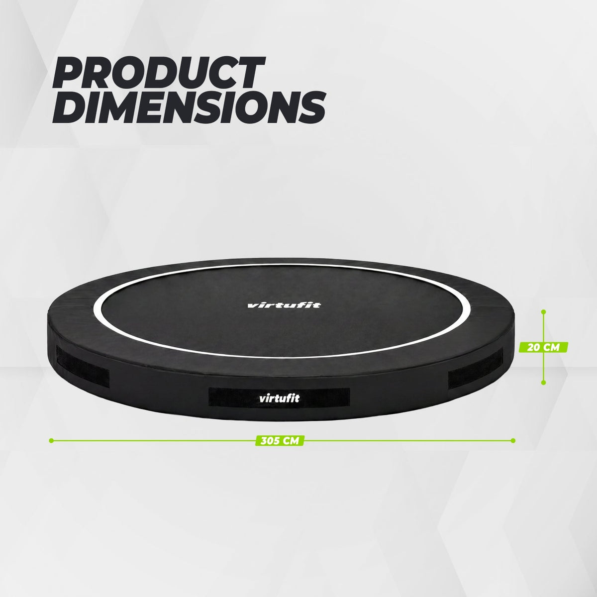 VirtuFit Inground Trampoline 305 cm - Zonder Veiligheidsnet - Tweedekans