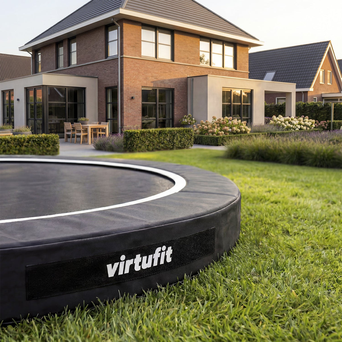 VirtuFit Inground Trampoline 366 cm - Beschermrand - Tweedekans