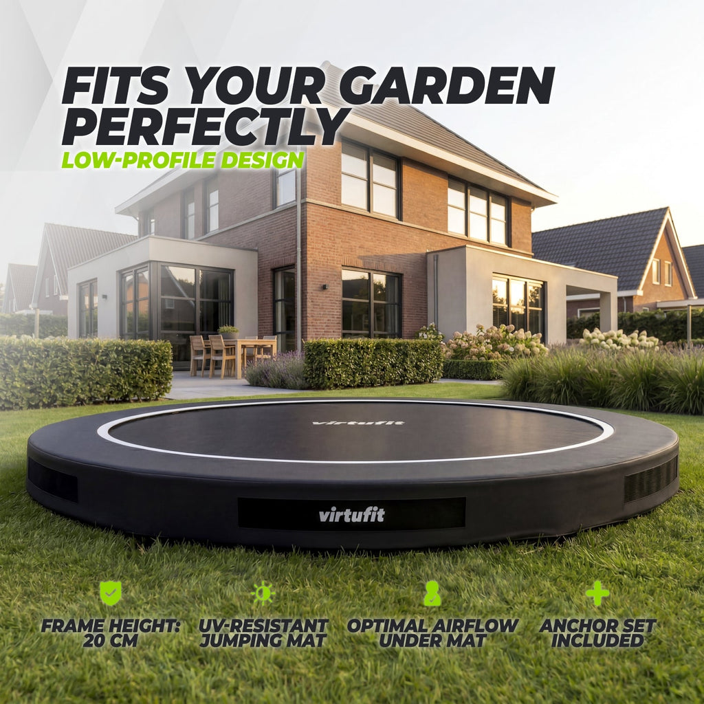 VirtuFit Inground Trampoline 366 cm - Zonder Veiligheidsnet - Tweedekans