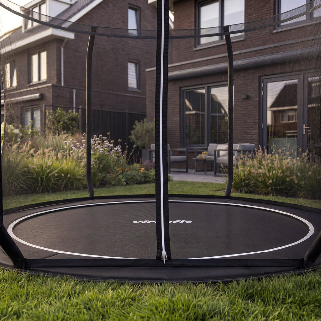 VirtuFit Flatground Trampoline 251 cm Inclusief Veiligheidsnet