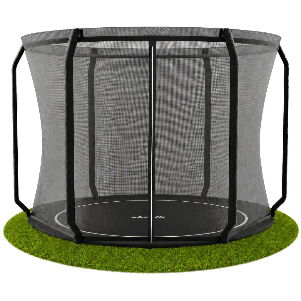 VirtuFit Groundlevel Trampoline 251 cm Inclusief Veiligheidsnet - Tweedekans