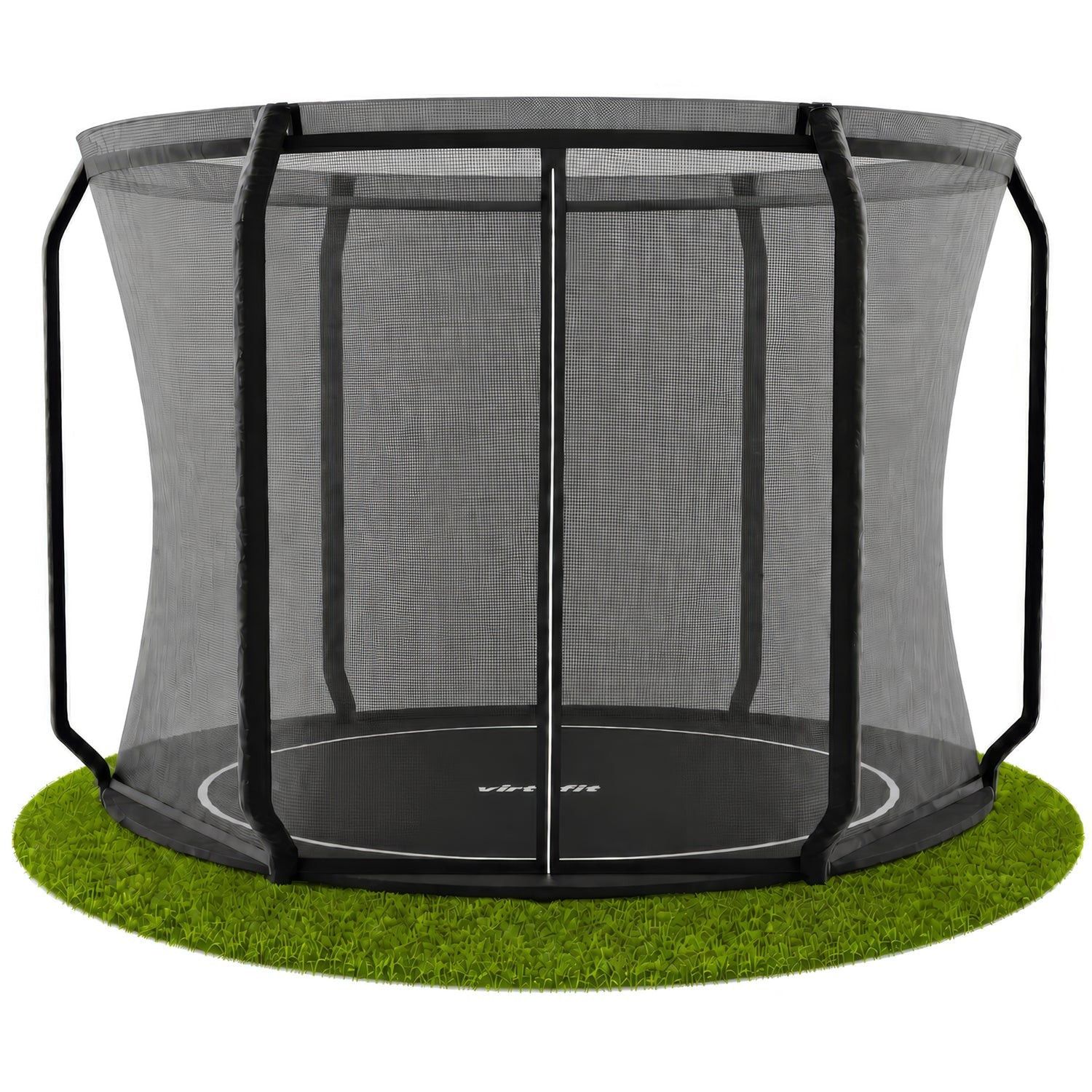 VirtuFit Groundlevel Trampoline 305 cm Inclusief Veiligheidsnet - Tweedekans