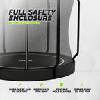 VirtuFit Flatground Trampoline 251 cm Inclusief Veiligheidsnet