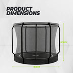 VirtuFit Groundlevel Trampoline 251 cm Inclusief Veiligheidsnet - Tweedekans
