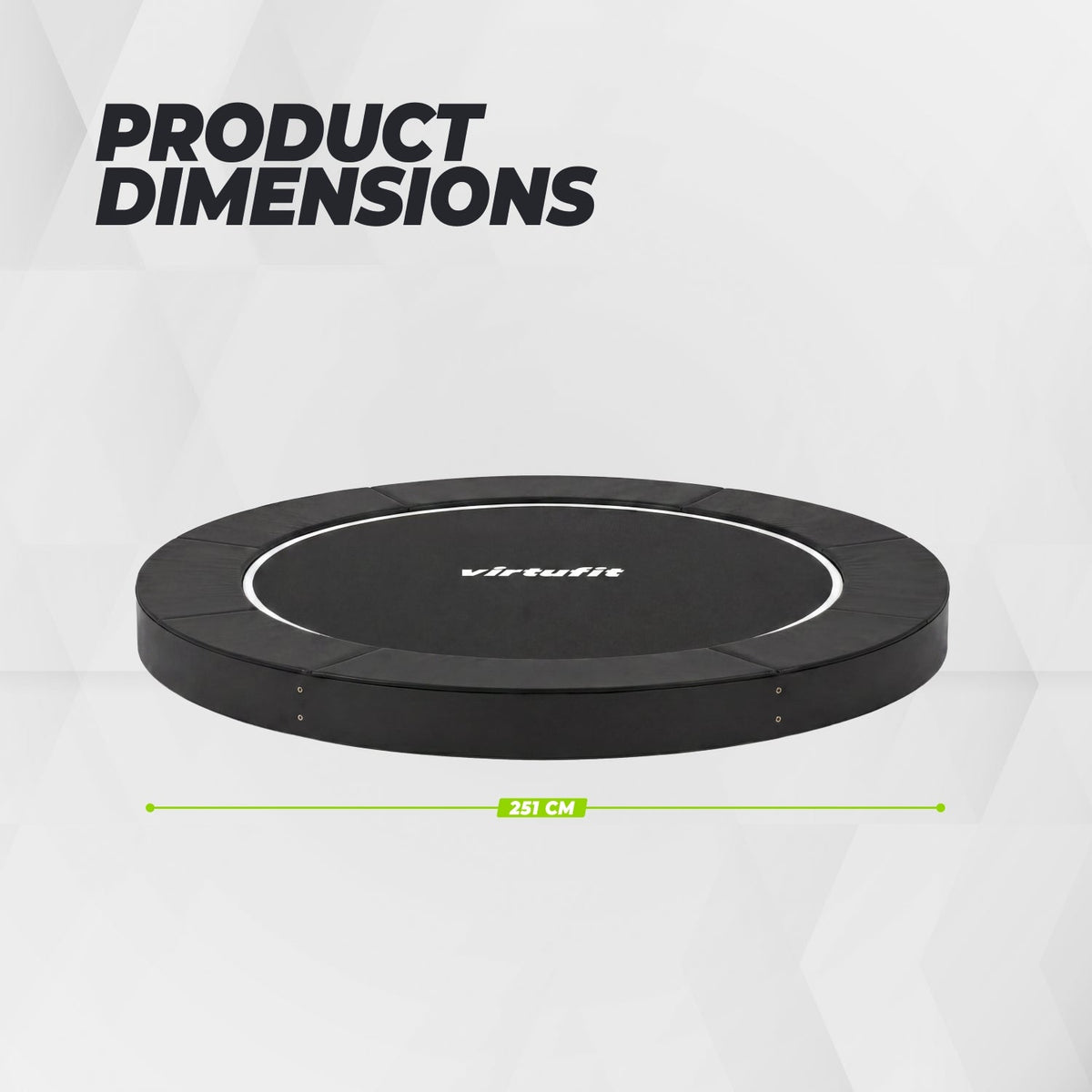 VirtuFit Groundlevel Trampoline 251 cm - Tweedekans