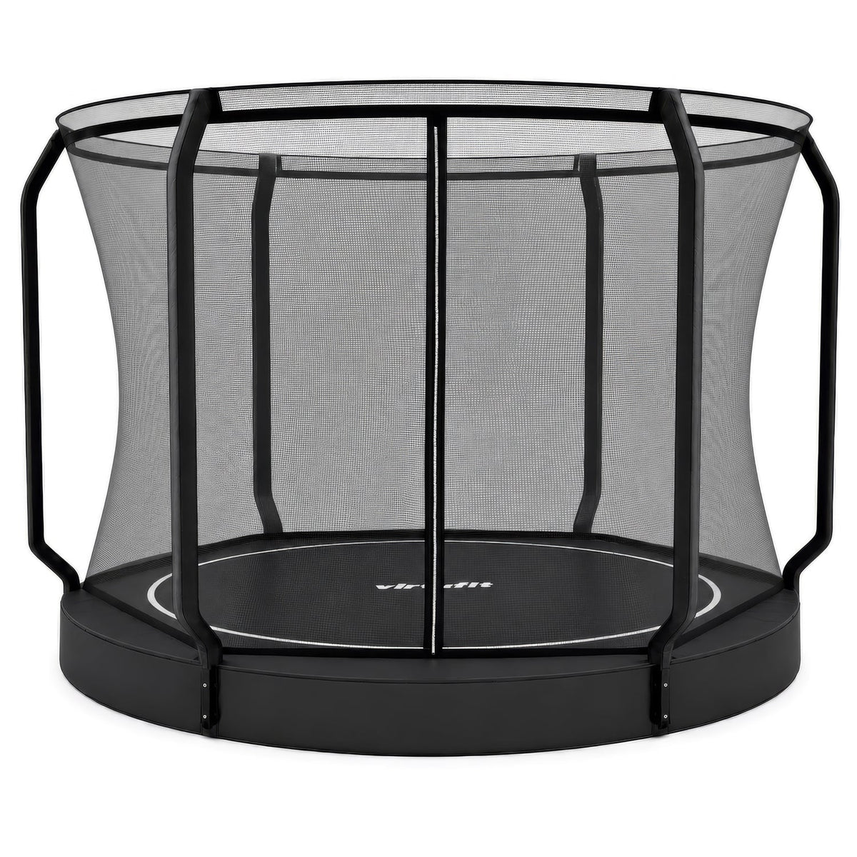 VirtuFit Groundlevel Trampoline 305 cm Inclusief Veiligheidsnet - Tweedekans
