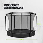 VirtuFit Groundlevel Trampoline 305 cm Inclusief Veiligheidsnet - Tweedekans