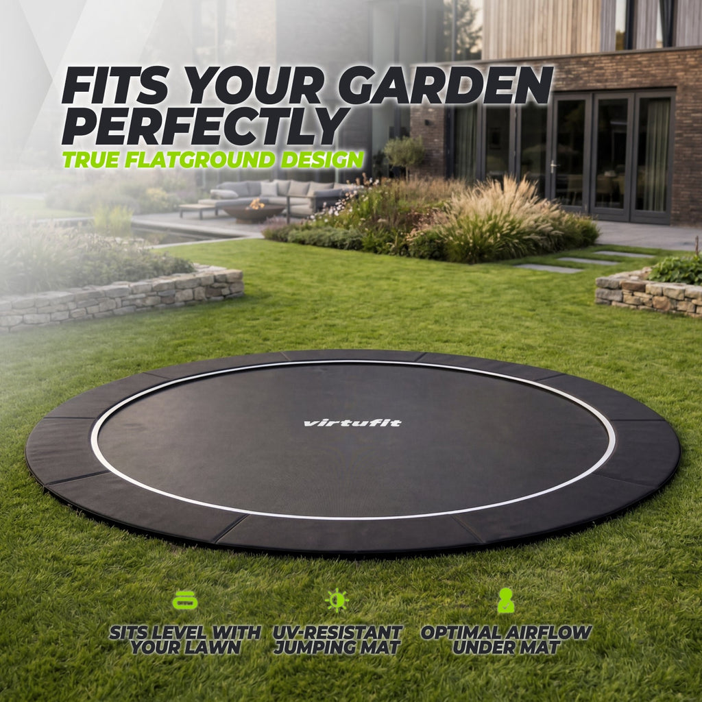 VirtuFit Groundlevel Trampoline 305 cm - Tweedekans