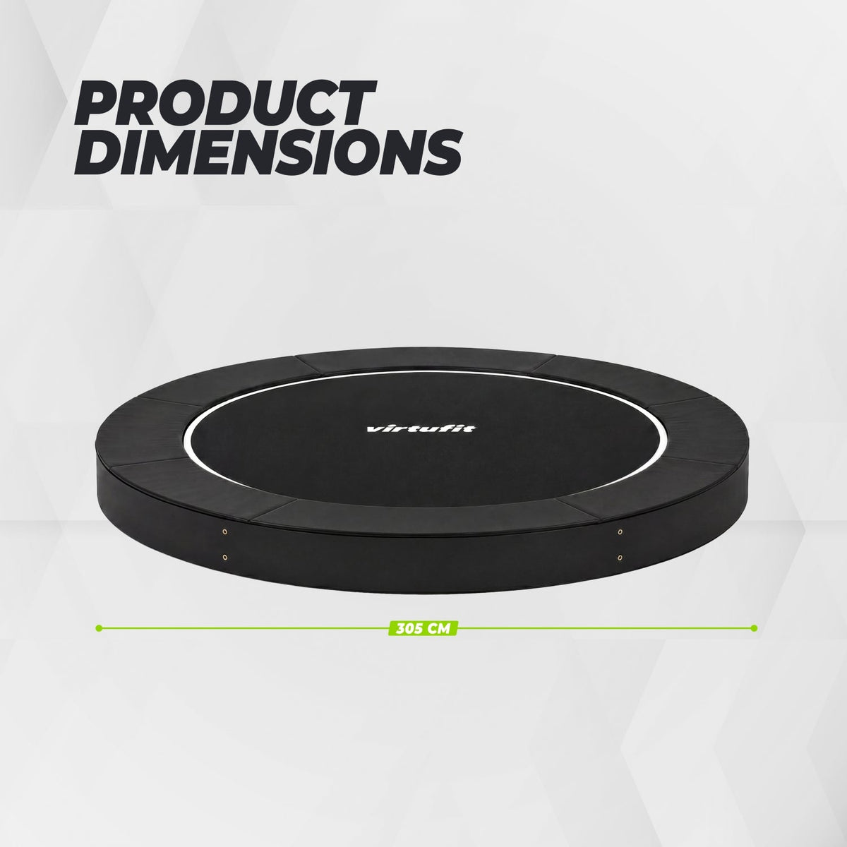 VirtuFit Groundlevel Trampoline 305 cm - Tweedekans