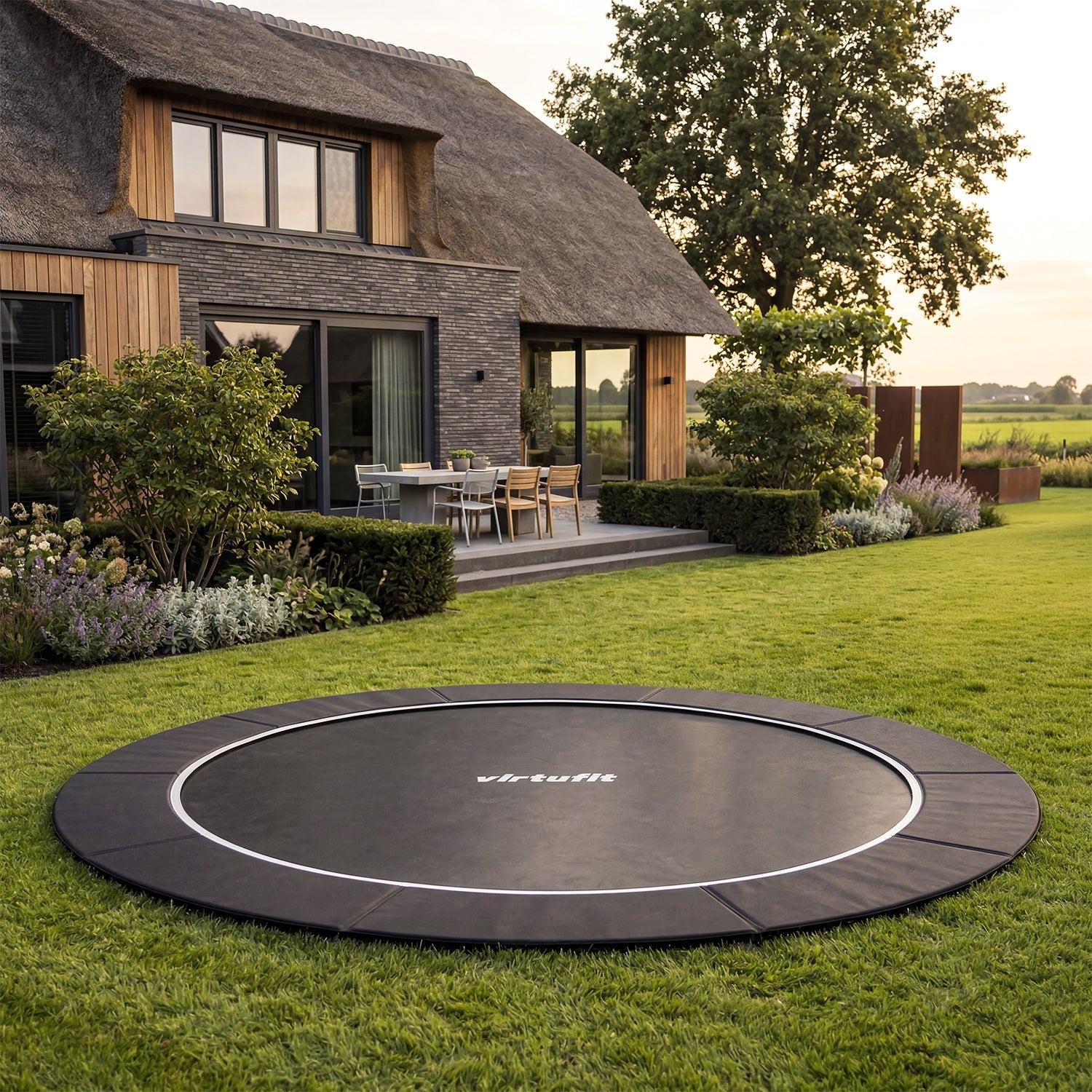 VirtuFit Groundlevel Trampoline 366 cm