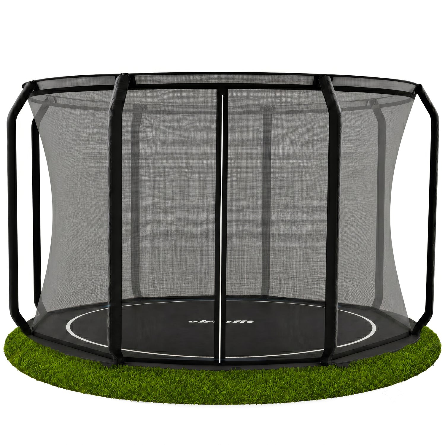 VirtuFit Groundlevel Trampoline 366 cm - inclusief veiligheidsnet - Tweedekans