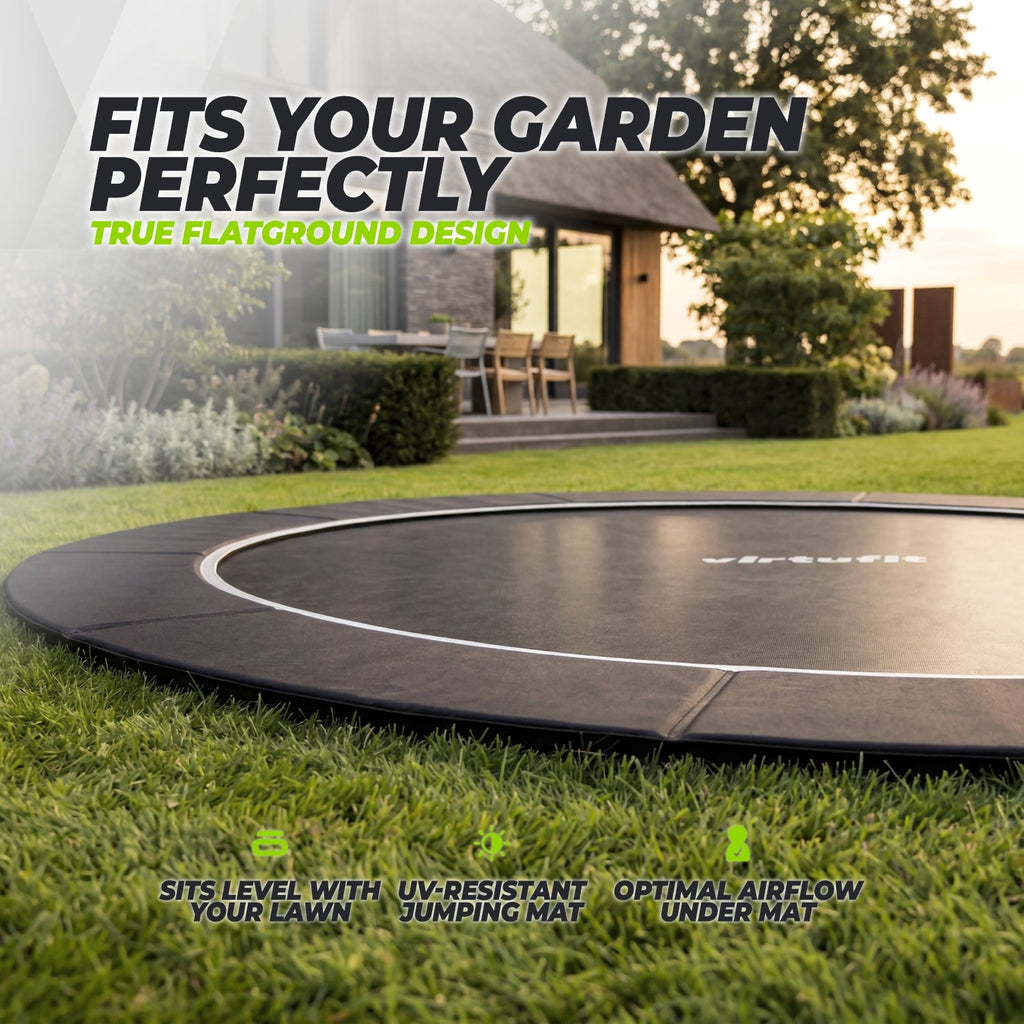 VirtuFit Groundlevel Trampoline 366 cm - Tweedekans